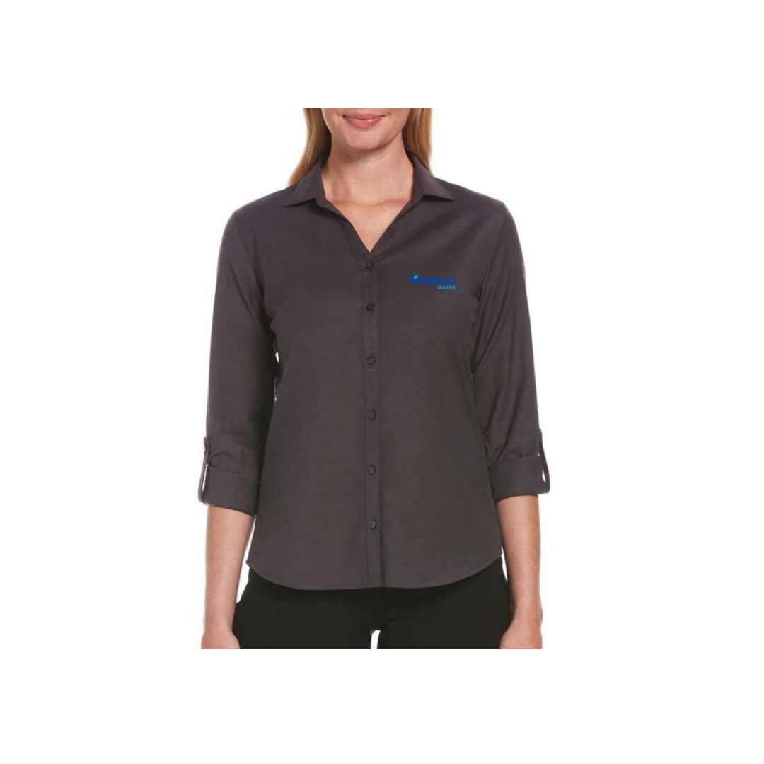 Perry Ellis Heathered Women's Dress Shirt