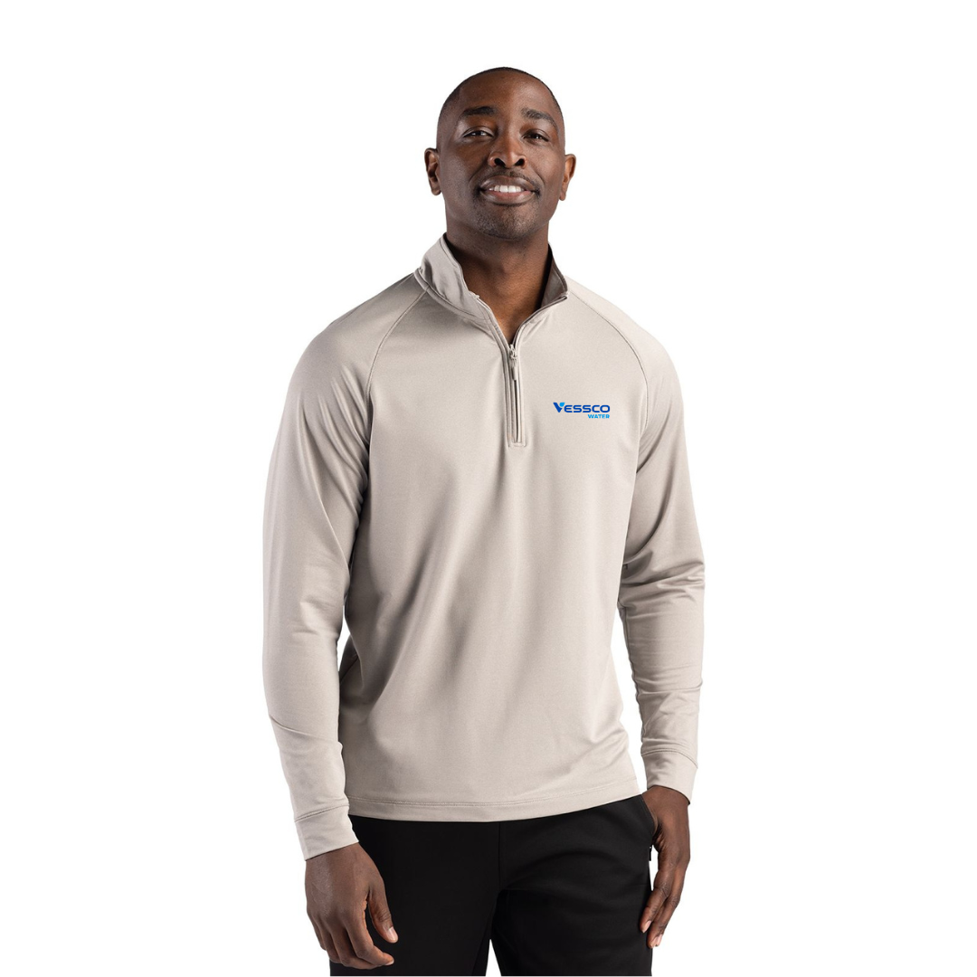 Clique Deash Mens Quarter Zip Sweatshirt