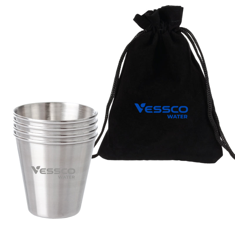 4 Pack 2oz Stainless Steel Shot Glasses