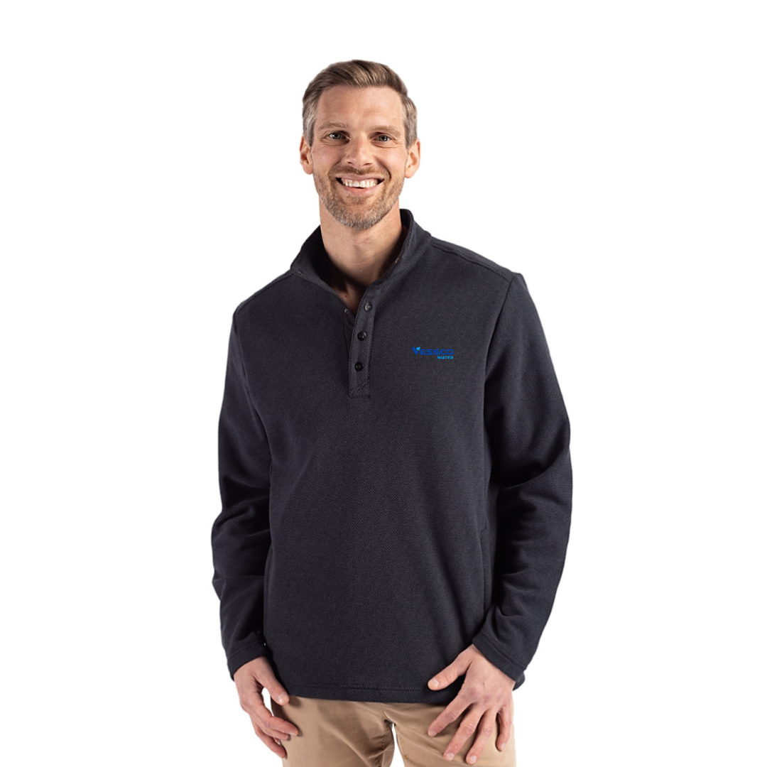 Cutter & Buck Mens Hybrid Snap Placket Pullover