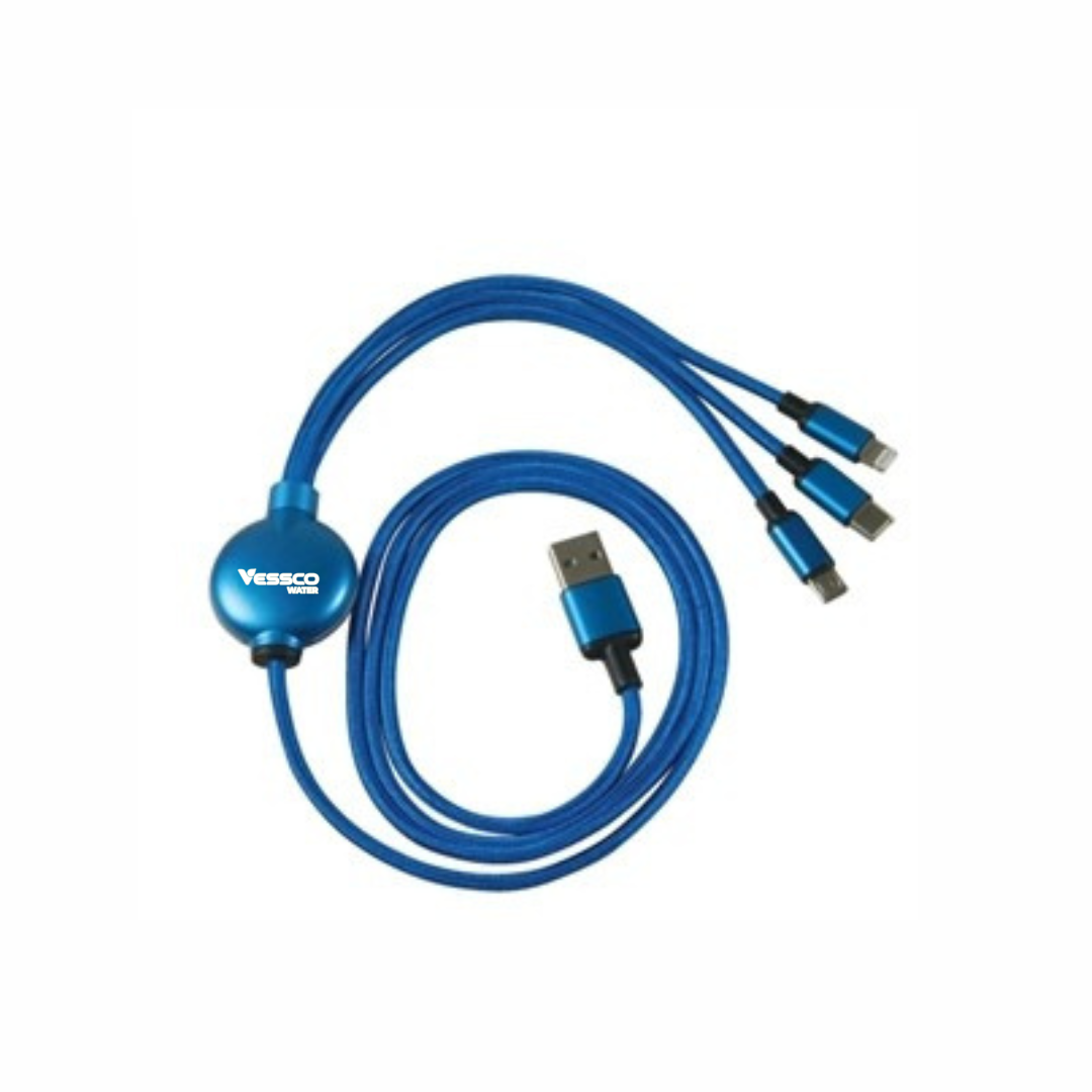 4' Light-up 3-in1 Charging Cable