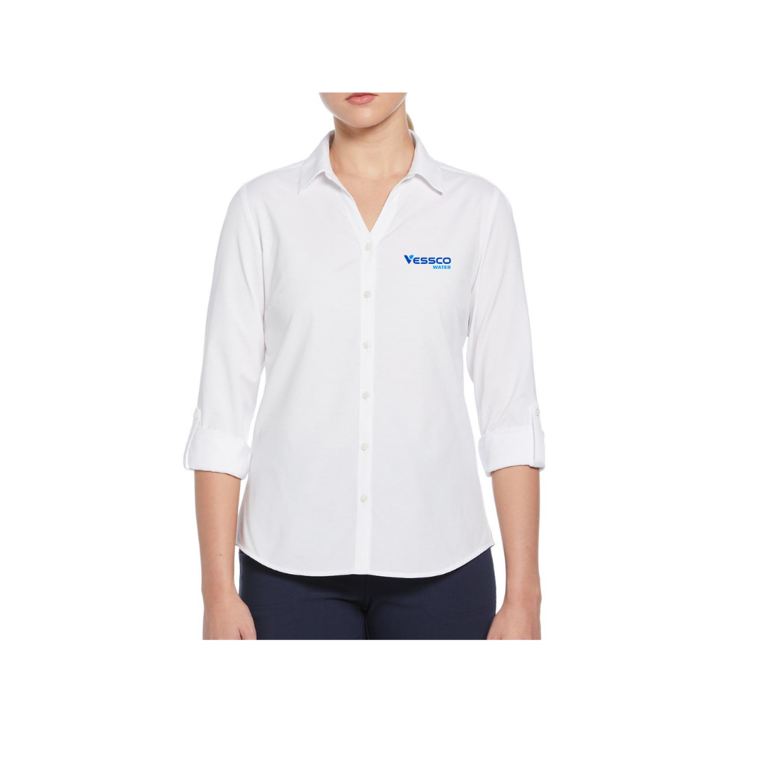 Perry Ellis Heathered Women's Dress Shirt