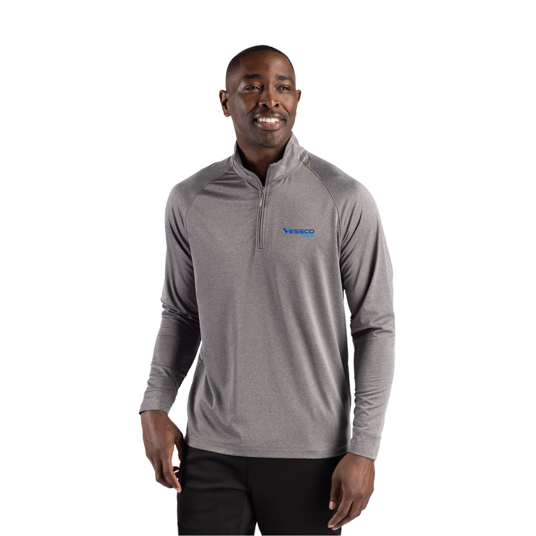 Clique Deash Mens Quarter Zip Sweatshirt