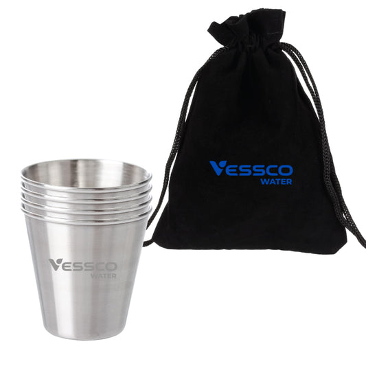 4 Pack 2oz Stainless Steel Shot Glasses