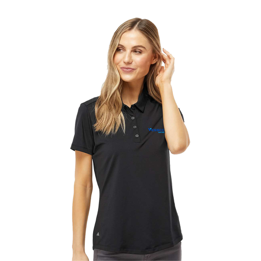 Adidas Ladies Solid Performance Short Sleeve Polo