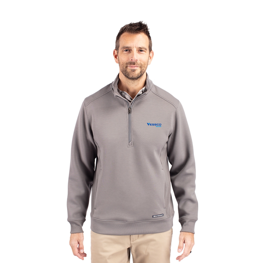 Cutter & Buck Mens Quarter Zip Jacket