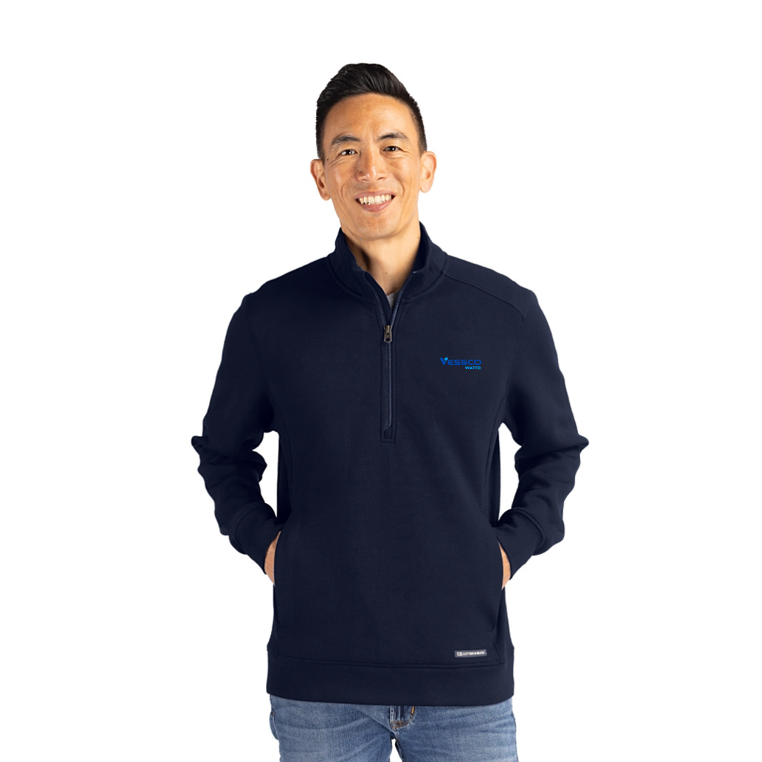 Cutter & Buck Mens Quarter Zip Jacket