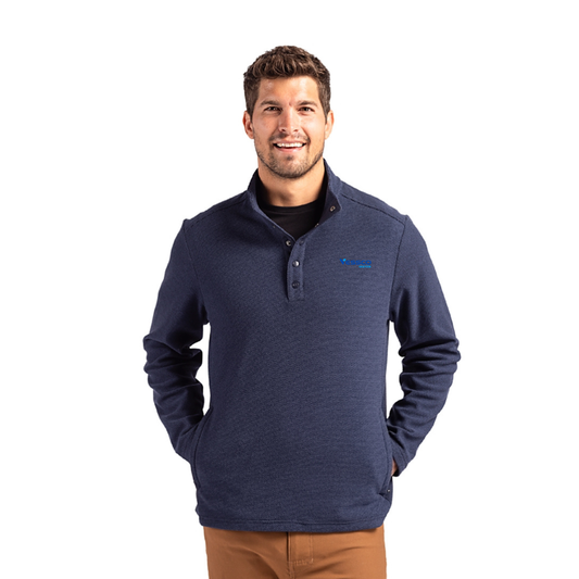 Cutter & Buck Mens Hybrid Snap Placket Pullover