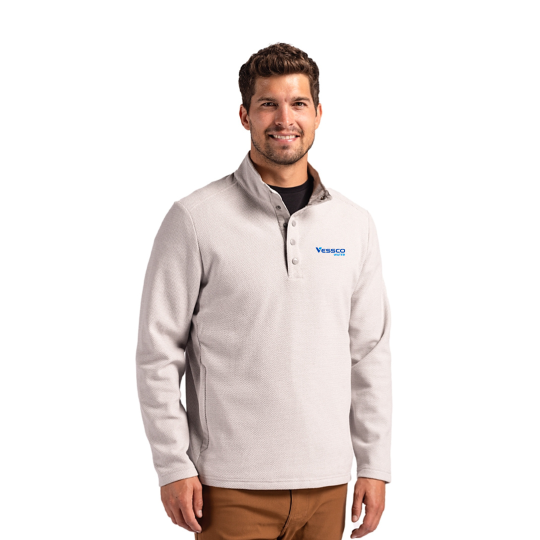 Cutter & Buck Mens Hybrid Snap Placket Pullover