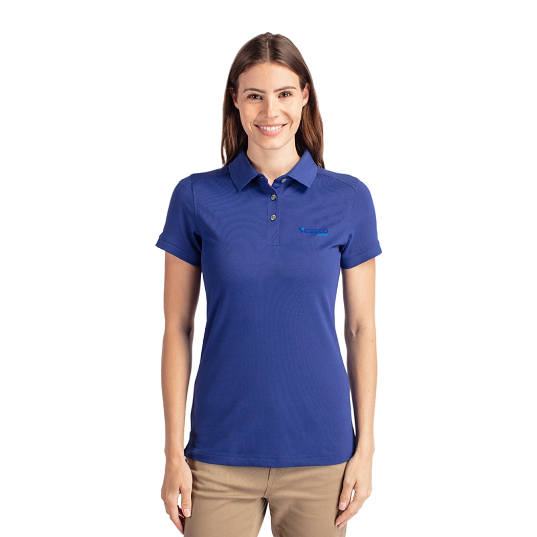 Cutter & Buck Advantage  Cotton-Blend Pique Womens Polo