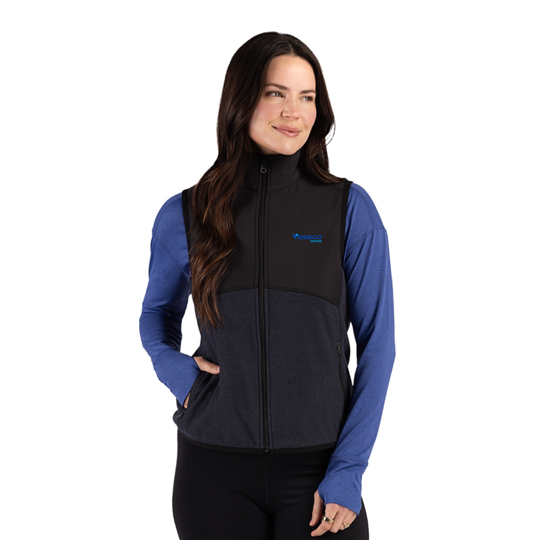 Cutter & Buck Hunts Point Womens Hybrid Full Zip Vest