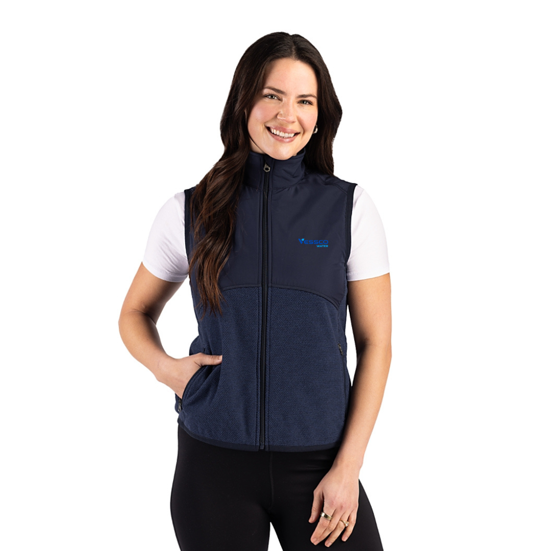 Cutter & Buck Hunts Point Womens Hybrid Full Zip Vest
