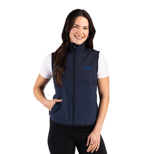 Cutter & Buck Hunts Point Womens Hybrid Full Zip Vest