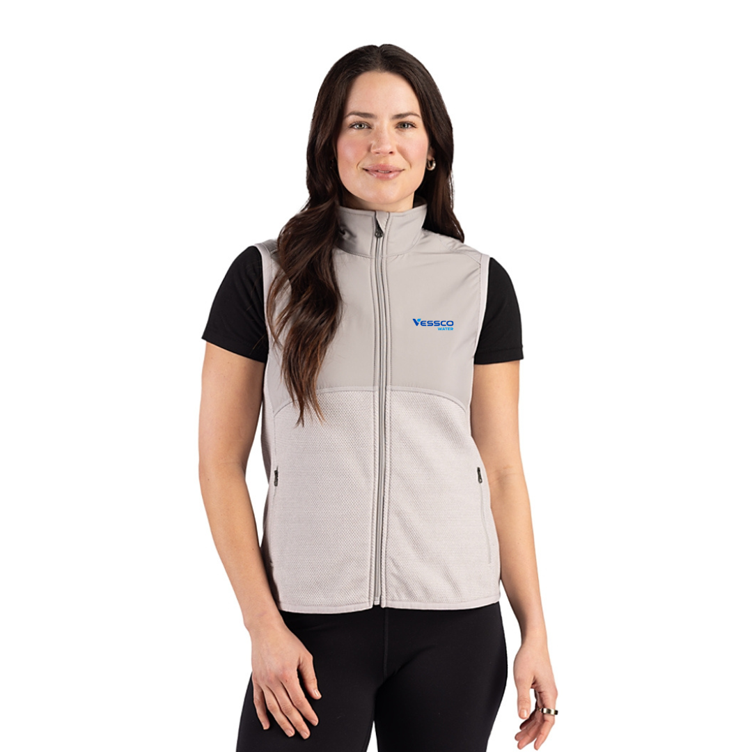 Cutter & Buck Hunts Point Womens Hybrid Full Zip Vest