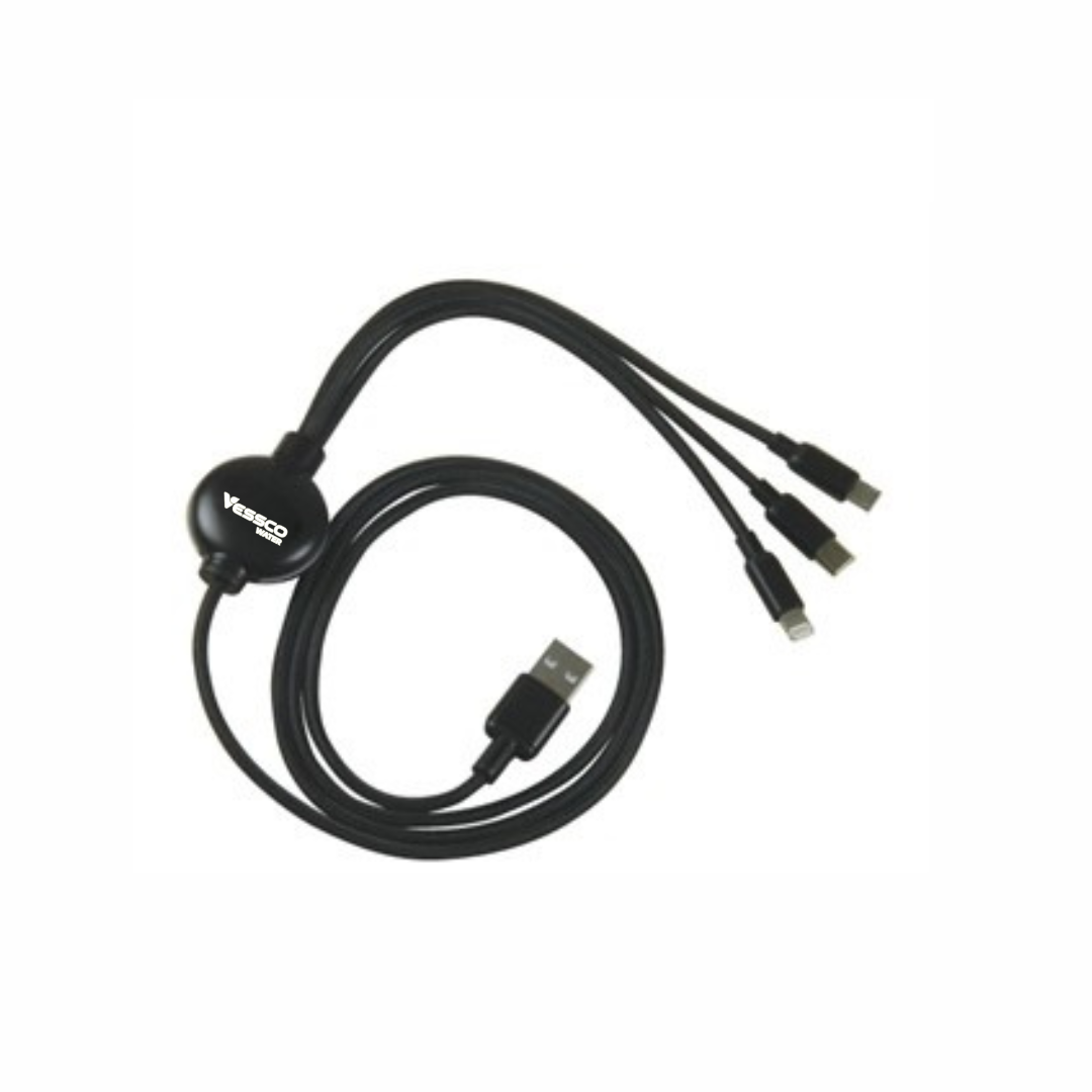 4' Light-up 3-in1 Charging Cable